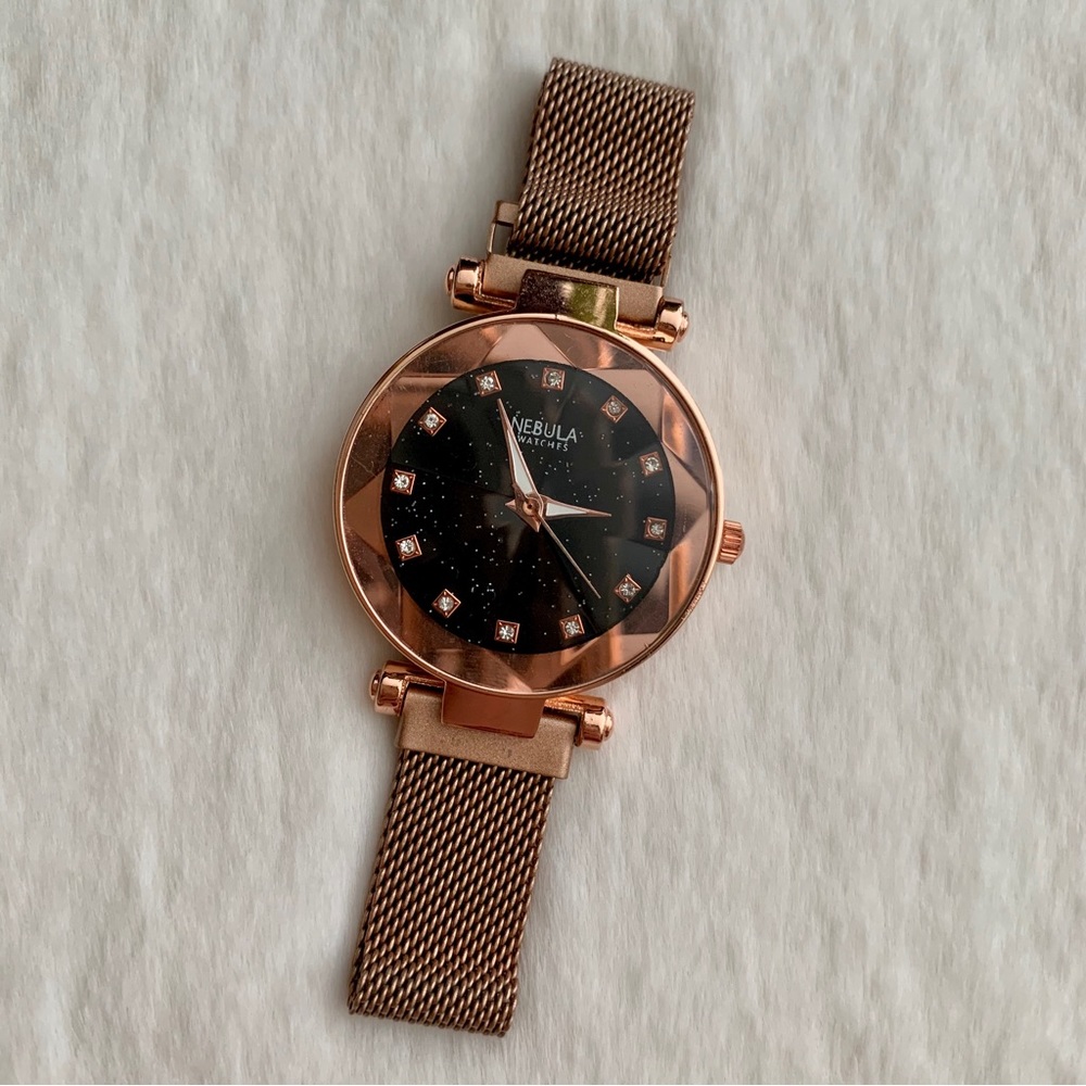 NEW IN BOX Nebula Rose Gold Stardust Watch